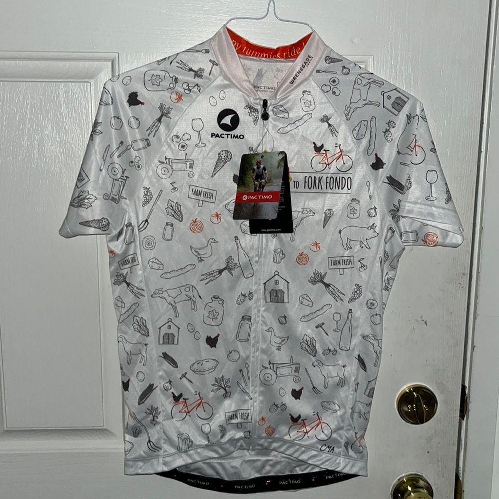 NWT Pactimo Farm to Fork Fondo Bike Jersey L